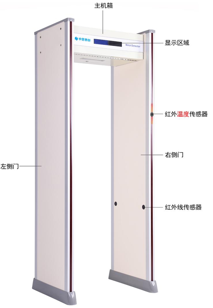 中警思创ZJSC-P10E测温安检门(图1)